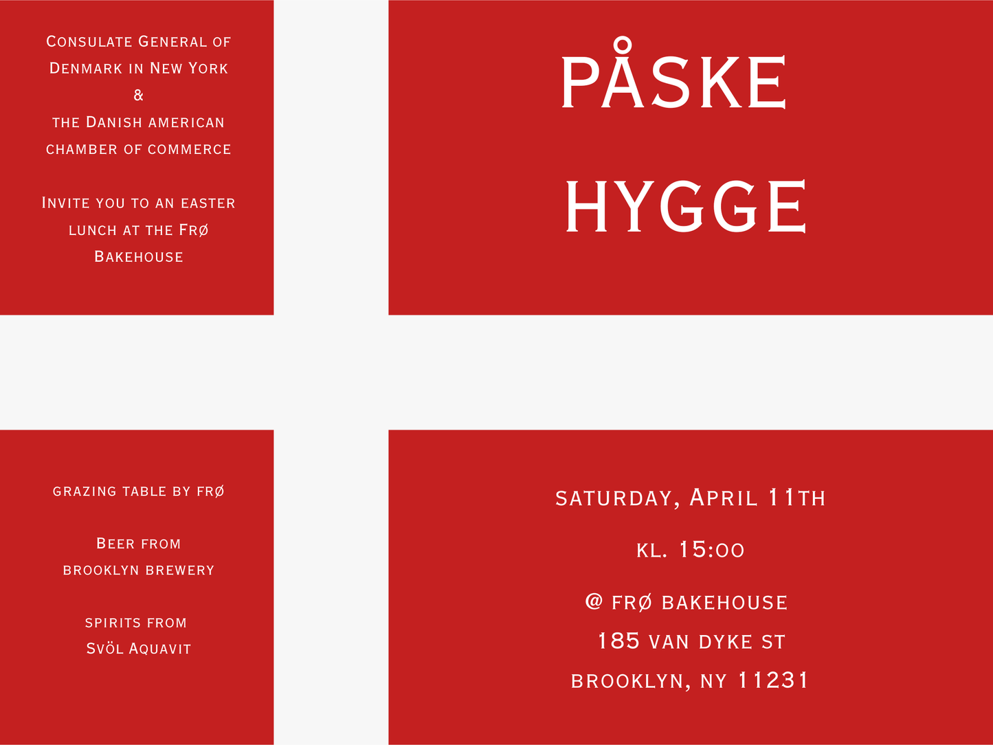 PÅSKEFROKOST AT THE FRØ BAKEHOUSE