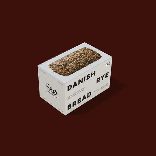 a loaf of danish rye bread