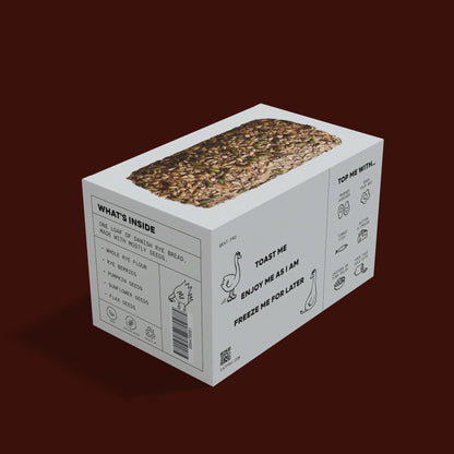 a loaf of danish rye bread