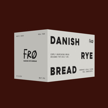 a loaf of danish rye bread